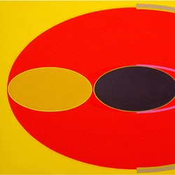 Helen Smith, Blue Highway 34, 2017, oil on canvas, 137 x 213cm