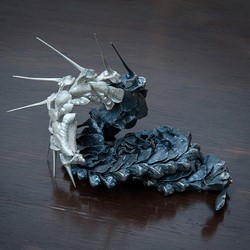 Sarah Elson, Lament of the Labellum - Anaphora 2, 2017, recycled silver