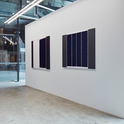 Trevor Vickers, New Paintings and Prints 2019, Art Collective WA. Acorn Photo. Installation view, Cathedral Square gallery