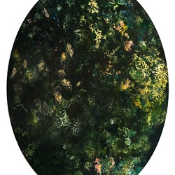 Angela Stewart, Cogitatio 9, 2017, oil and acrylic on board, 90 x 68cm