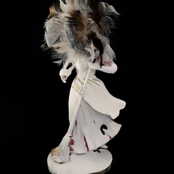 Olga Cironis, Hera and the Stars, 2016, repurposed porcelain ornament and feathers, 21 x 11 x 3cm