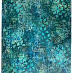 Alex Spremberg, Paint and Pattern 6, 2002, enamel on canvas board, 60 x 71cm