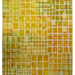 Alex Spremberg, Structure and Void 7, 2002, enamel on canvas board, 56 x 71cm