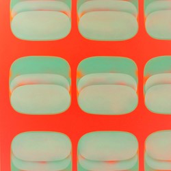 Helen Smith, Untitled Orange and Green, 2009, oil on canvas, 150 x 150cm