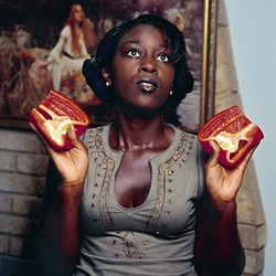 Toni Wilkinson, Maria with Red Capsicum, 2003, archival digital print on Canson Photographique paper, 70 x 56cm, ed. 5
