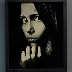 Connie Petrillo, Invisible Image 31, 2023, unique state ambrotype on glass, 50 x 61cm