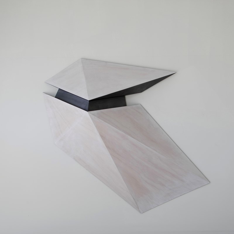 Jon Tarry | Fold Inversion, 2023, oil paint on marine plywood, 110 x 100 x 15cm