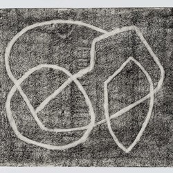 Vanessa Russ, Deep Ground 8, 2021, charcoal on paper, 45 x 50cm