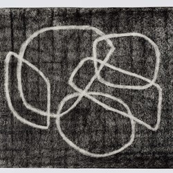 Vanessa Russ, Deep Ground 9, 2021, charcoal on paper, 45 x 50cm