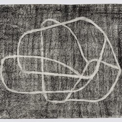 Vanessa Russ, Deep Ground 10, 2021, charcoal on paper, 45 x 50cm