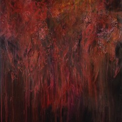 Angela Stewart, Nuance 2, 2022, oil on acrylic on board, 130.5 x 92.5cm