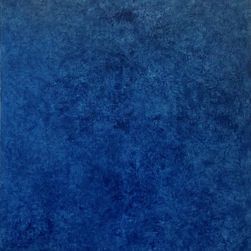 Lapis Lazuli, 2023, ground pigment and oil on canvas, 152 x 137cm