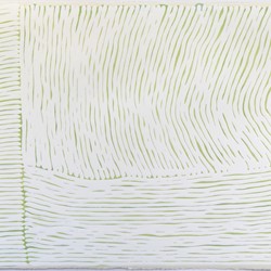 Tom Freeman, Limited Movements, Internal Paths (Light Green), 2020, acrylic on paper, 76 x 56cm