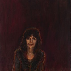Angela Stewart, Joan London, 2008, oil on canvas, 197 x 96cm