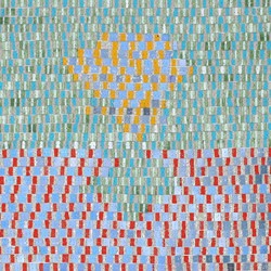 Eveline Kotai, Study for Family Tree, 2023, acrylic and polyester thread on acnavas, 20.5 x 25.5cm