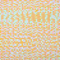 Eveline Kotai, Two Way Progression 1, 2023, acrylic and polyester thread on linen, 76 x 61cm