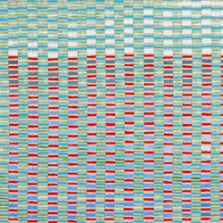 Eveline Kotai, Contrapuntal 1, 2023, acrylic and polyester thread on linen, 30 x 39.5cm
