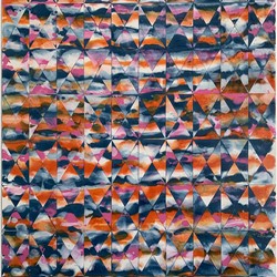 Alex Spremberg, Kairos #7, 2023, enamel on wood, 120 x 90 x 3cm