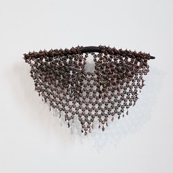 Sarah Elson, Jewels of the Crown Land - Menopause Cape 2021-25, recycled copper, 60 x 75 x 3cm